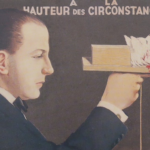 Rene Magritte Vintage Print 1992 | "Portrait of E.L.T. Mesens" (1930) | Home Decor | Wall Art | Art Print | Surrealism | Wall Decor