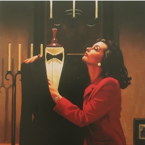 Jack Vettriano Vintage Print 2002 | &quot;Another Kind of Love&quot; | Home Decor | Wall Art | Art Print | Contemporary Art | Wall Decor