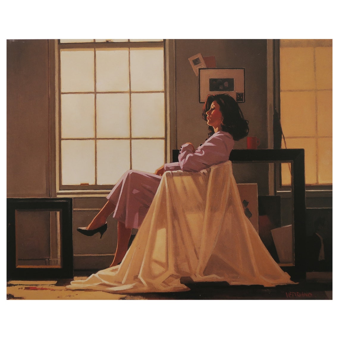ROKSSY Jack Vettriano Vintage Poster - Leinwandbild 60x90 Cm Für Wohnzimmer