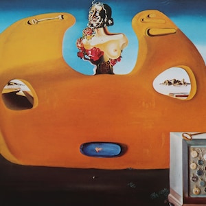 Salvador Dali Vintage Print 1990 | &quot;Memory of the Child-Woman&quot; (1932) | Home Decor | Wall Art | Art Print | Surrealism | Wall Decor