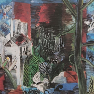 Raoul Dufy Vintage Print 1983 | &quot;The Garden Abandons&quot; (1913) | Home Decor | Wall Art | Art Print | Fauvism | Wall Decor