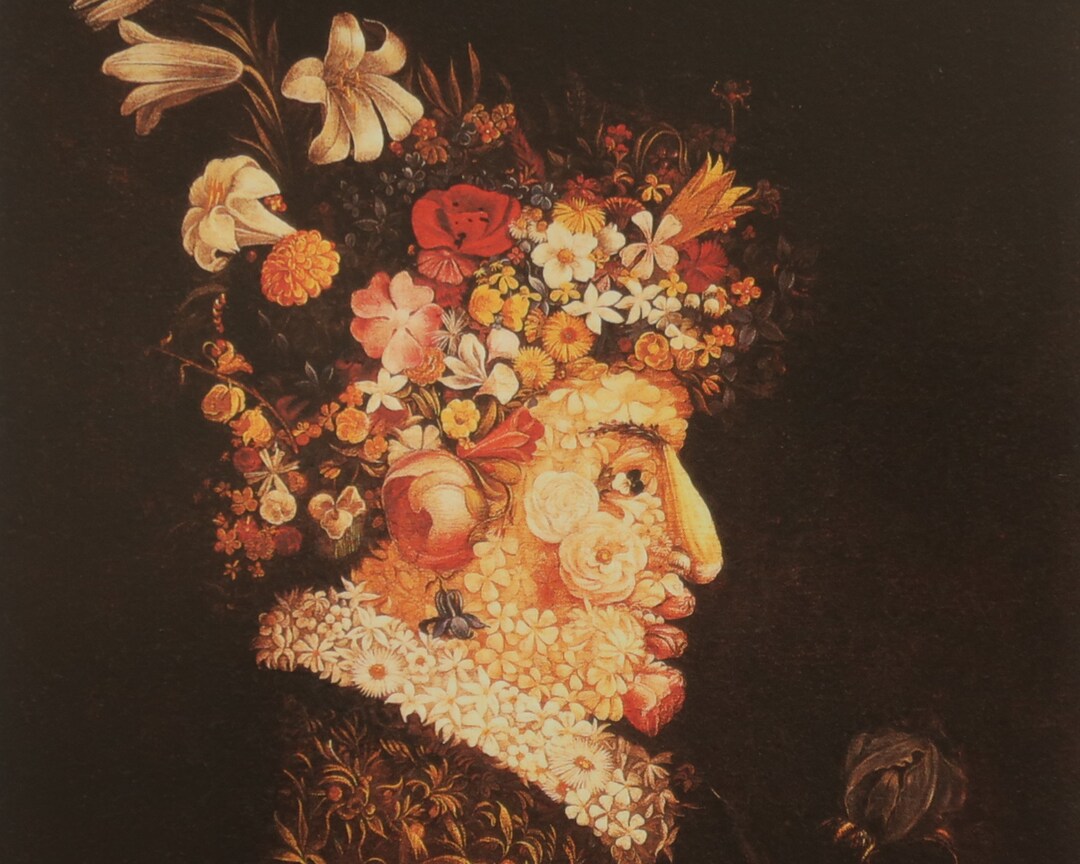 Giuseppe Arcimboldo Vintage Druck 2000 | "Frühling" (1573) | Wohnkultur ...