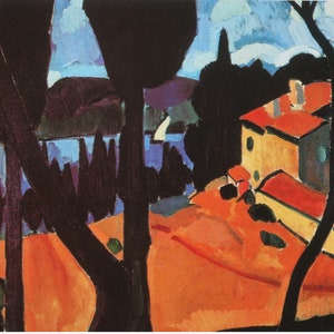 Andre Derain Vintage Print 1991 | &quot;The Bay of Martiques&quot; (1908) | Home Decor | Wall Art | Art Print | Fauvism | Wall Decor