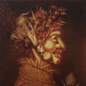 Giuseppe Arcimboldo Vintage Print 1992 | &quot;Summer&quot; (1572) | Home Decor | Wall Art | Art Print | Mannerism | Wall Decor