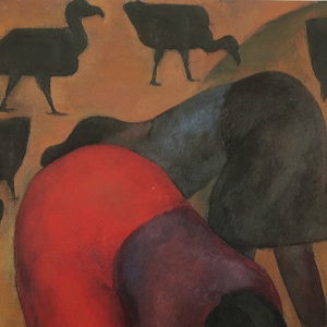 Diego Rivera Vintage Print 1984 | &quot;Women Washing Clothes in a River Among Zopilotes&quot; (1928) | Art Print | Home decor | Wall Art