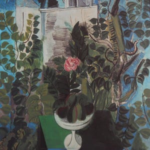Raoul Dufy Vintage Print 1983 | &quot;House and Garden in Le Havre&quot; (1915) | Home Decor | Wall Art | Art Print | Fauvism | Wall Decor