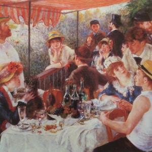 Pierre-Auguste Renoir Vintage Print 2000 | &quot;The Boating Party&quot; (1881) | Home Decor | Wall Art | Art Print | Vintage Print | Wall Decor