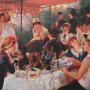 Pierre-Auguste Renoir Vintage Druck 1988 | &quot;Der Luncheon der Bootsparty&quot; (1881) | Wohnkultur | Wandkunst | Kunstdruck | Impressionismus