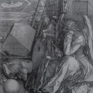 Albrecht Durer Vintage Print 1987 | &quot;Melencolia&quot; (1514) | Home Decor | Wall Art | Art Print | Wall Decor