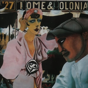 Edward Burra Vintage Print 1986 | &quot;Saturday Market&quot; (1932) | Home Decor | Market Traders | Wall Art | Art Print | Wall Decor