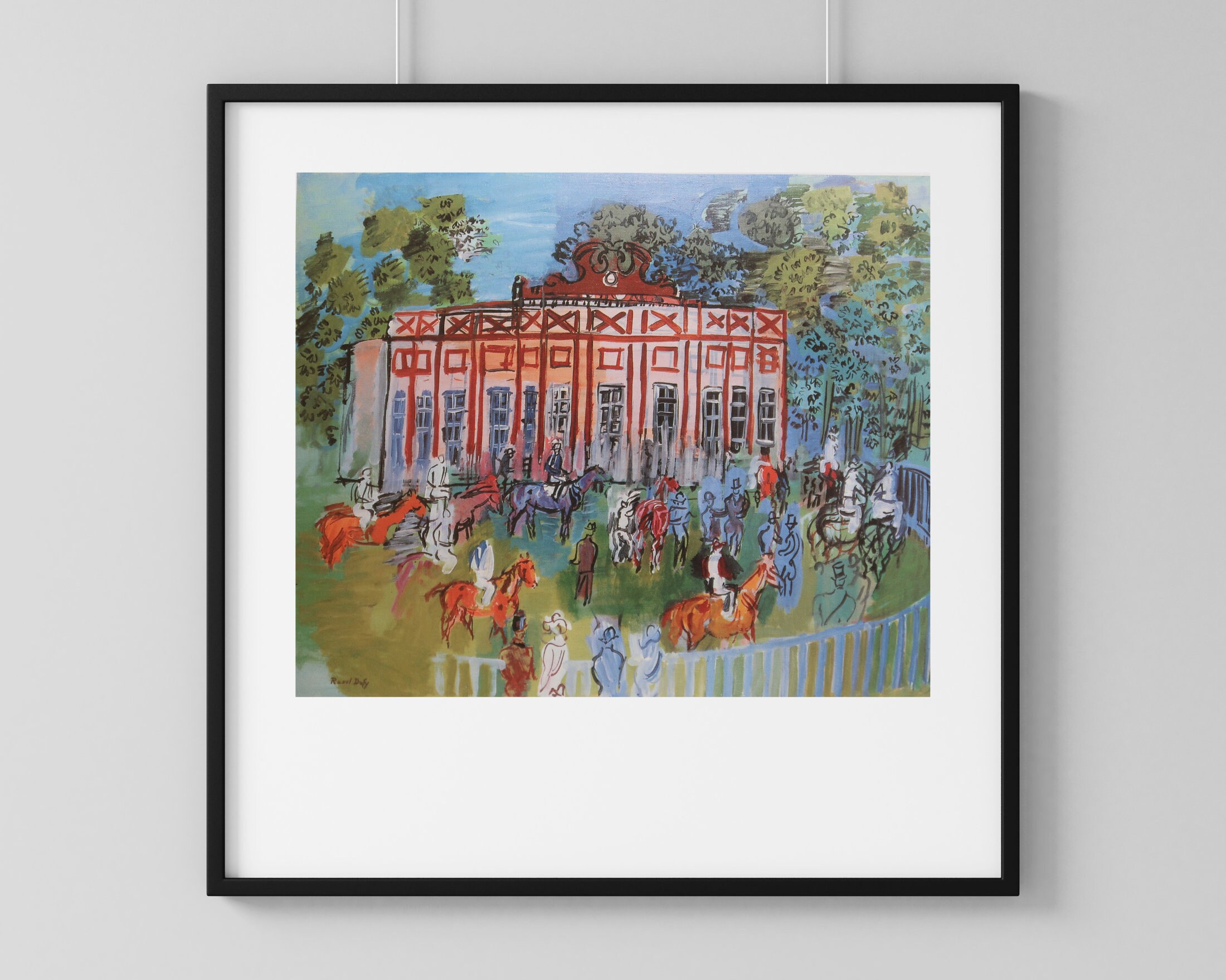 Raoul Dufy、PADDOCK A CHANTILLY、海外版超希少レゾネ Raoul Dufy