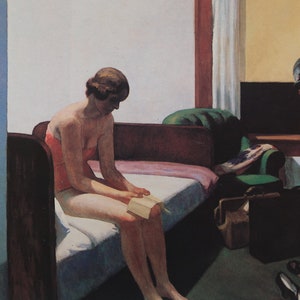 Edward Hopper Vintage Print 1984 | &quot;Hotel Room&quot; (1931) | Home Decor | Wall Art | Art Print | Realism | Wall Decor