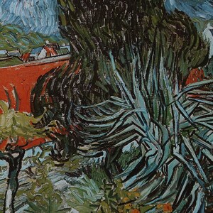 Vincent Van Gogh Vintage Print 1990 / Jardín del Doctor Gachet (1890) / Decoración del hogar / Impresión de arte de pared / Arte de Van Gogh / Decoración de pared / Arte de pared