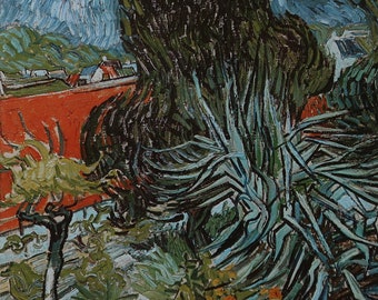 フィンセント・ファン・ゴッホ - 花咲く小道のある庭（1888年