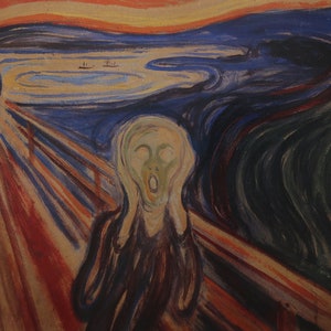 Edvard Munch Vintage Print 1997 | The Scream (1893) | Home Decor | Expressionism | Wall Decor | Abstract Art | Wall Art Print