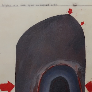 David Hockney Vintage Print 1988 | &quot;Religious Area with Equal Unreligious Area&quot; (1961) | Home Decor | Wall Art | Art Print | Pop Art