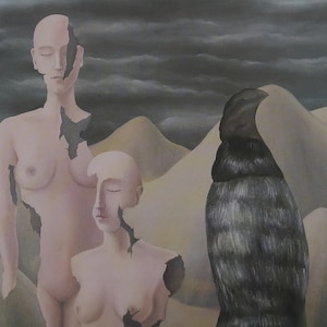 Rene Magritte Vintage Print 1992 | &quot;La Lumiere du Pole&quot; (1926) | Home Decor | wall Art | Art Print | Surrealism | Wall Decor