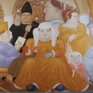 Fernando Botero Vintage Print 1987 | &quot;After Mantegna&quot; (1980) | Art Print | Wall Art | Home Decor | Wall Decor