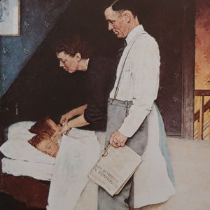 Norman Rockwell Vintage Print 1976 | &quot;Freedom From Fear&quot; (1943) | Home Decor | Wall Art | Art Print | Wall Decor