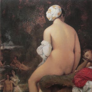 Jean-Auguste-Dominique Ingres Vintage Print 1988 | &quot;The Small Bather&quot; (1826) | Home Decor | Wall Art | Art Print | Neoclassicism