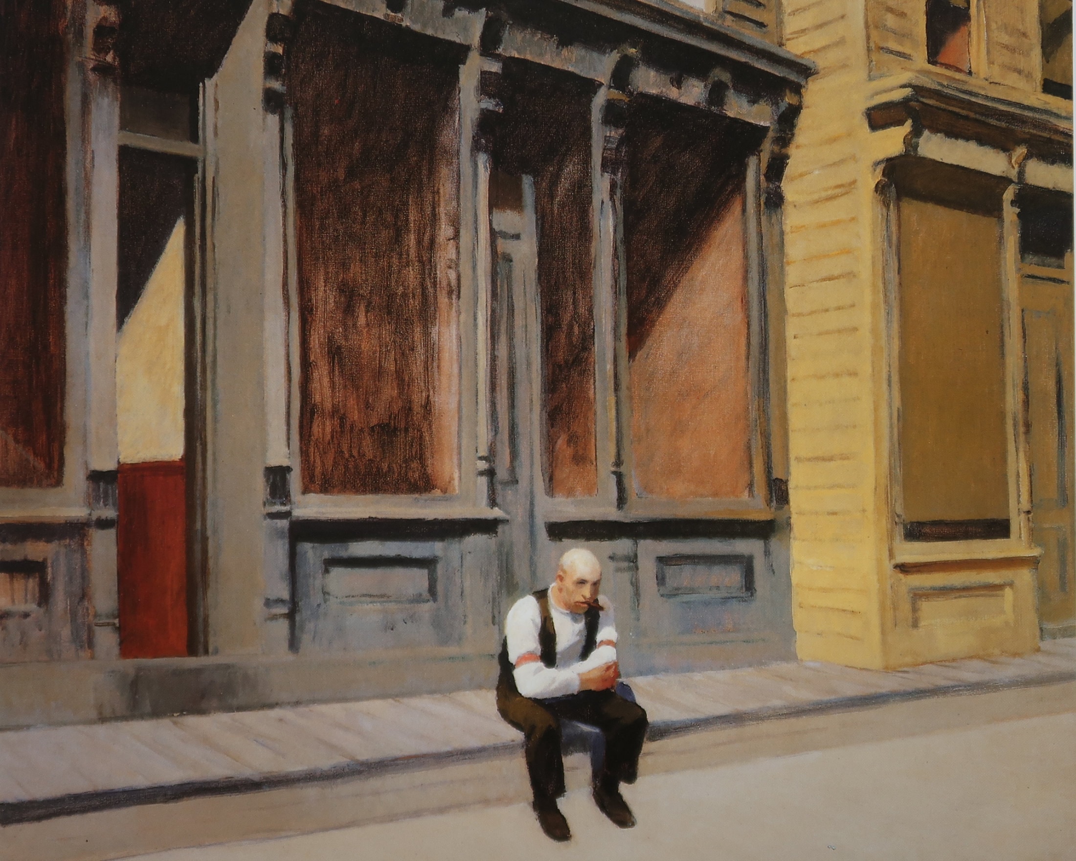 SUNDAY WORKS アートプリント Edward Hopper Vintage Print | Sunday (1926) | Home Decor | Genuine