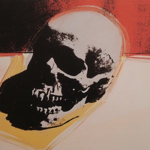 Andy warhol silver skull zip up hoodie hotsell