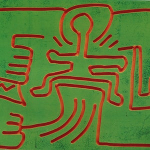 Keith Haring Vintage Print 2002 | Home Decor | Wall Art | Art Print | Pop Art | Wall Decor