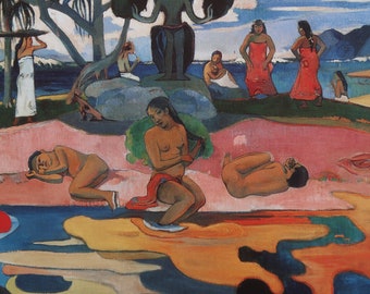 Paul Gauguin Vintage Print 2000 | "Day of the Gods" (1894) | Home Decor | Wall Art | Art Print | Post-Impressionism | Wall Decor