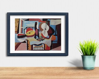 パブロ ピカソ ヴィンテージ プリント 1966 | 静物画 (1924