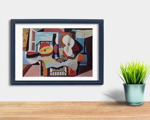 パブロ ピカソ ヴィンテージ プリント 1966 | 静物画 (1924