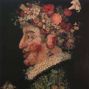 Giuseppe Arcimboldo Vintage Print 1992 | &quot;Spring&quot; (1563) | Home Decor | Wall Art | Art Print | Mannerism | Wall Decor