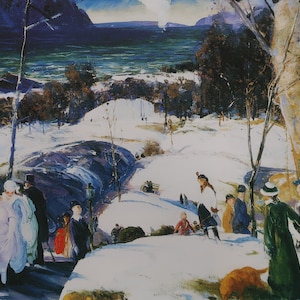 George Bellows Vintage afdrukken 1994 | &quot;Pasensneeuw&quot; (1915) | Woondecoratie | Kunst aan de muur | Kunstafdruk | Wanddecoratie | Moderne kunst