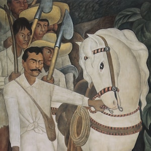 Diego Rivera Vintage Print 2000 | &quot;Agrarian Leader Zapata&quot; (1931) | Home Decor | Wall Decor | Wall Art | Art Print | Wall Decor