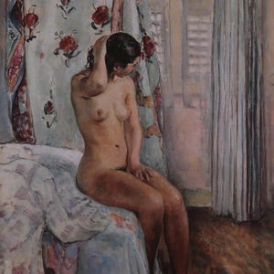 Henri Lebasque Vintage Print 2002 | "Get Up" (1930) | Home Decor | Wall Art | Art Print | Post-Impressionism | Wall Decor