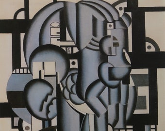 Fernand Leger Vintage Print 1989 | "Mechanical Elements" (1927) | Home Decor | Modern Art | Abstract Art | Wall Art | Art Print