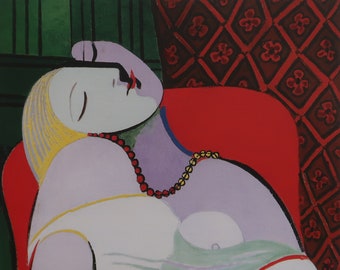 Pablo Picasso Vintage Print 1997 | "The Dream" (1932) | Art Print | Home Decor | Wall Art | Wall Decor | Cubism