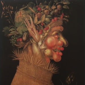 Giuseppe Arcimboldo Vintage Print 1992 | &quot;Summer&quot; (1563) | Home Decor | Wall Art | Art Print | Mannerism | Wall Decor