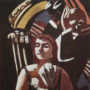 Max Beckmann Vintage Print 1985 | "The Theatre Box" (1928) | Home Decor | Wall Art | Art Print | Expressionism | Wall Decor