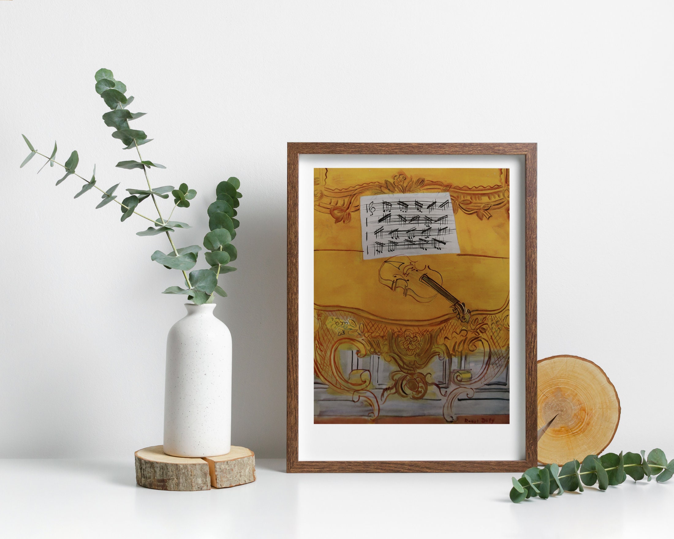 ラウル・デュフィ ヴィンテージ プリント 1958 | 「バイオリンのある