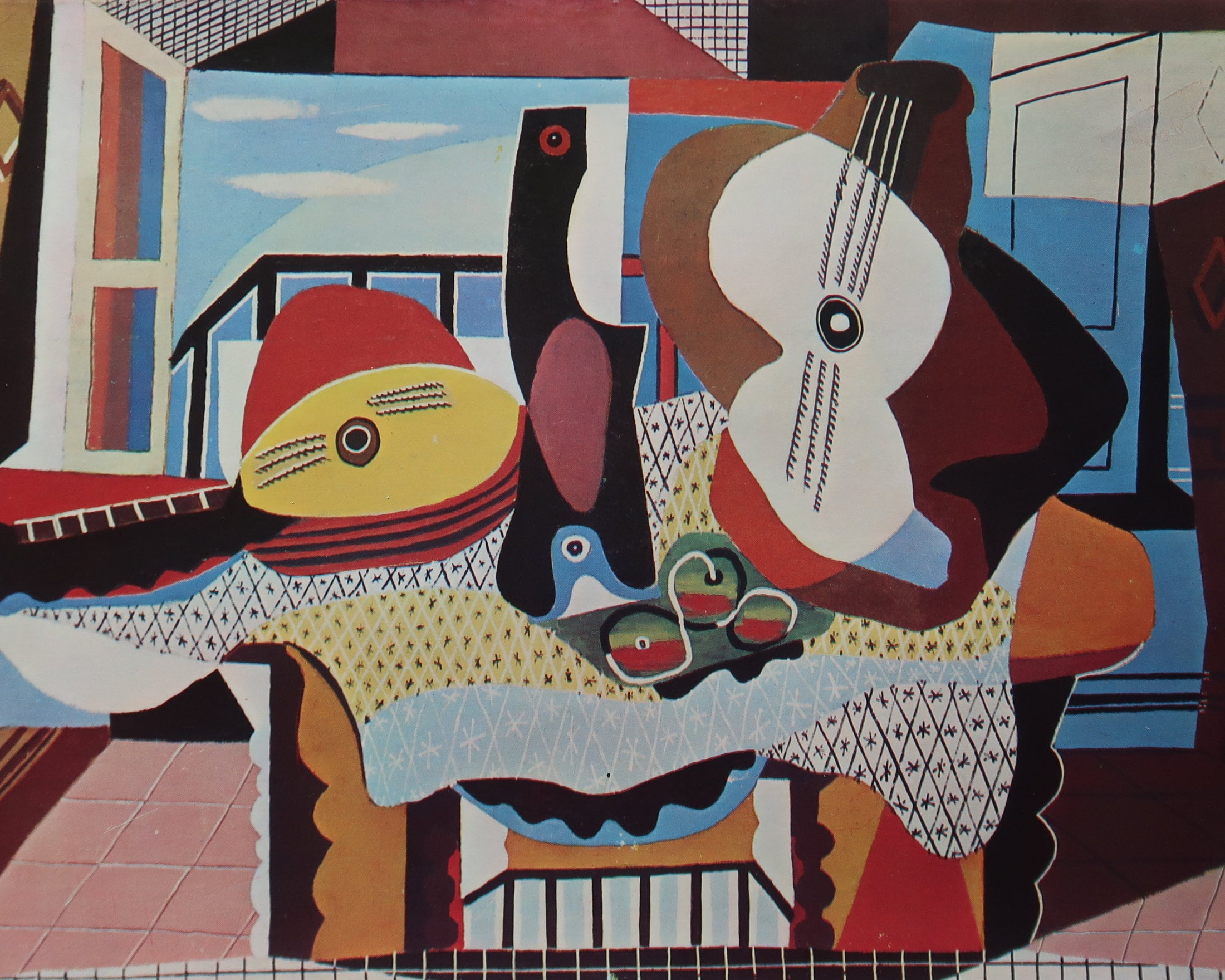 パブロ　ピカソ　アート　ヴィンテージ パブロ ピカソ ヴィンテージ プリント 1966 | 静物画 (1924