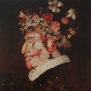 Giuseppe Arcimboldo Vintage Print 1992 | &quot;Spring&quot; (1572) | Home Decor | Wall Art | Art Print | Mannerism | Wall Decor