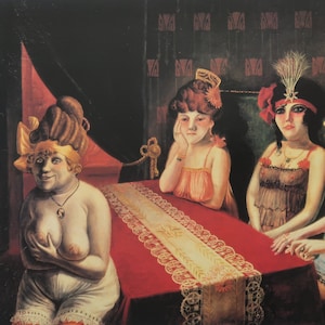 Otto Dix Vintage Print 2002 | &quot;The Salon&quot; (1921) | Home Decor | Wall Art | Art Print | New Objectivism | Wall Decor