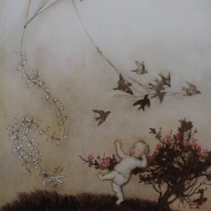 Arthur Rackham Vintage Print 2004 | "The Birds..." (1906) | Home Decor | Wall Art | Art Print | Fairies | Illustration | Wall Decor