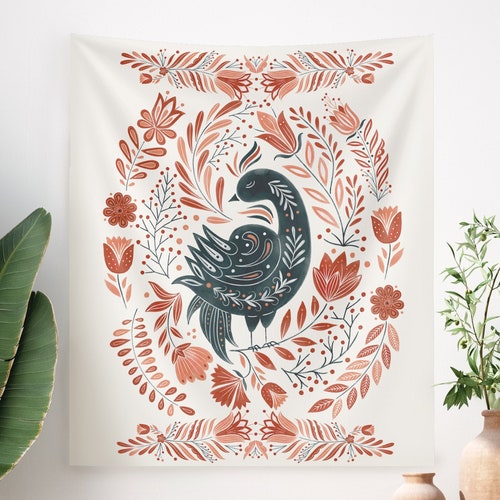 Bee Tapestry Wall Hanging Cottagecore Decor Boho Wall Art Etsy Canada