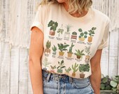 House Plant Oversized TShirt, Plant Mom Crazy Plant Lady Shirt, Plant Lover Dad Botanical Tee, Aesthetic Plantaholic Nature Gardening Gift