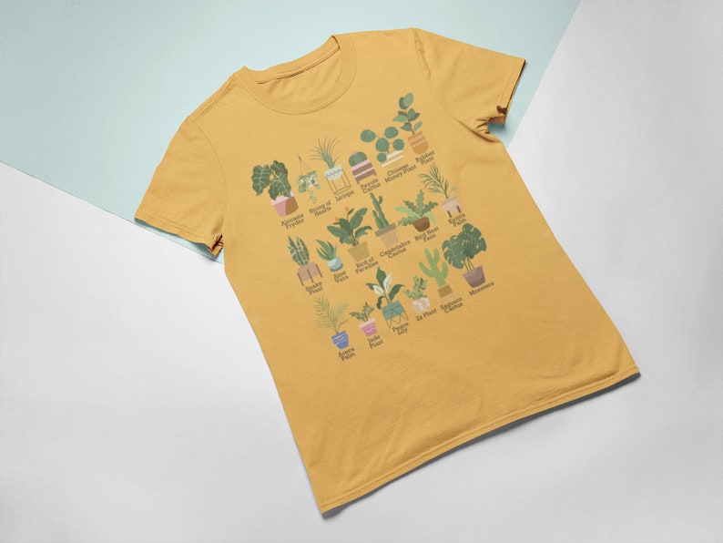 House Plant Oversized TShirt, Boho Crazy Plant Lady Shirt, Plant Lover Botanical Tee, Aesthetic Plantaholic Nature Lover Gardening Gift image 5