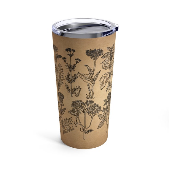 Dishwasher Safe Stainless Steel Coffee Tumbler with leak-proof lid: Fall  Mushroom Cottagecore Custom Travel Mugs, a unique coffee lover gift