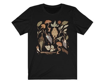 Botany Oversized TShirt Mandrake Herbal Tee Boho Witchy 