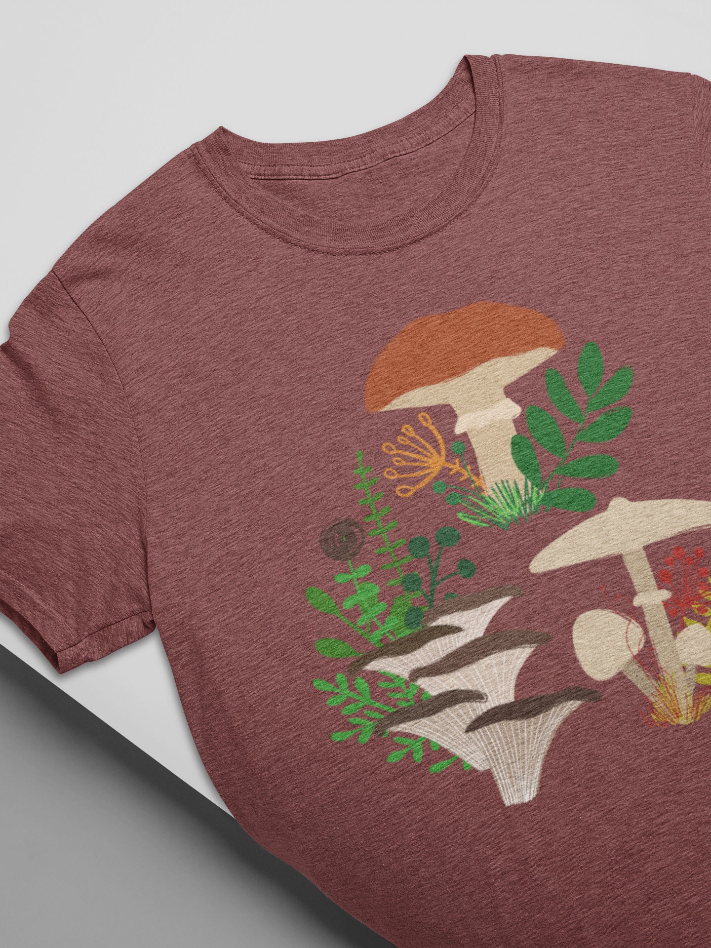 Mushroom Shirt Aesthetic Clothing Camping Shirt Plant Shirt | Etsy