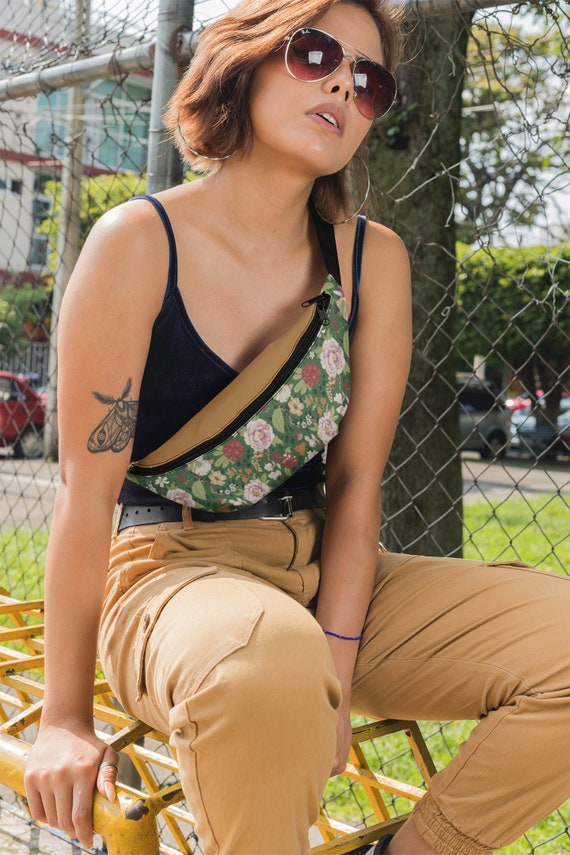 floral waist bag
